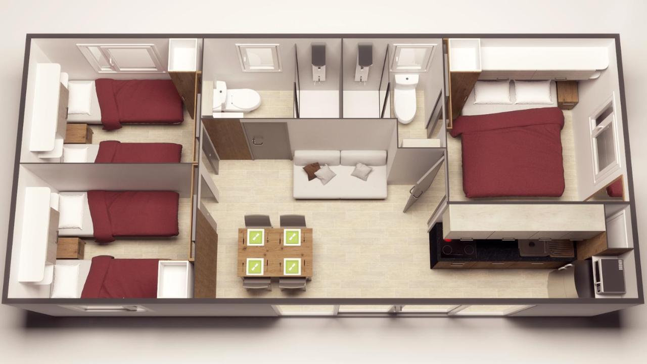 Mobile Homes Camping Santa Marina, Lanterna Tar-Vabriga Екстер'єр фото A typical layout of a mobile home